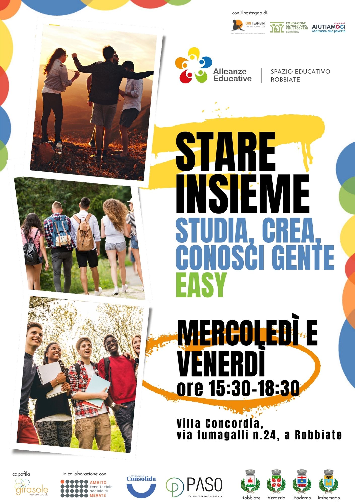 SPAZIO EDUCATIVO DI ROBBIATE – SERVIZIO GRATUITO